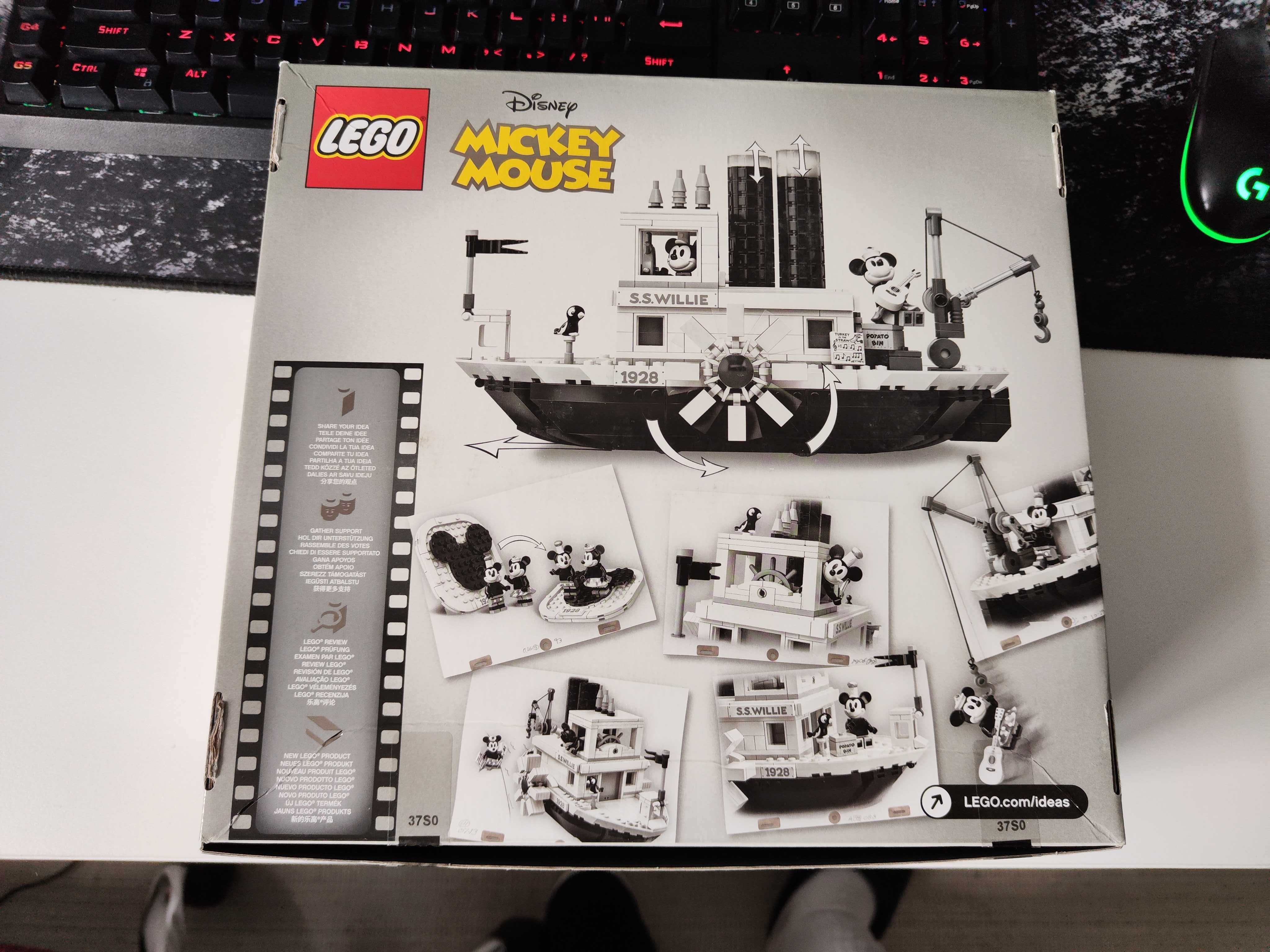 Steamboat Willie, Lego Ideas 21317 - Construit