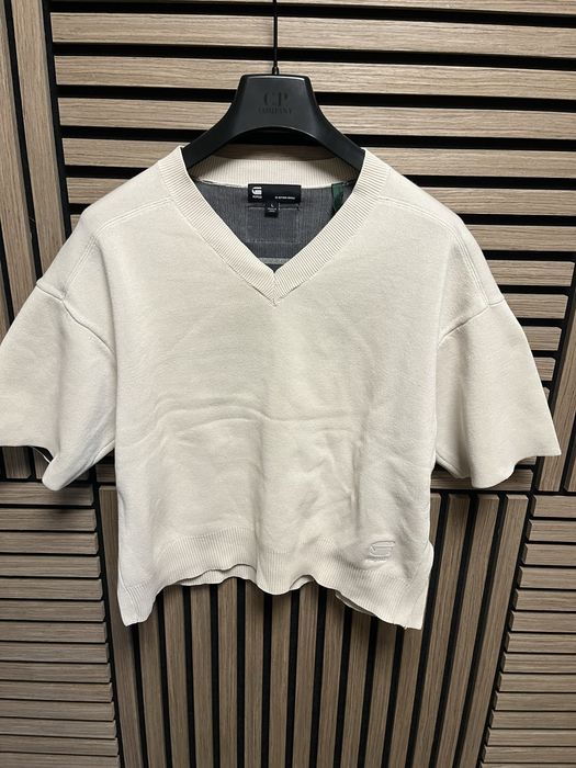 G Star RAW : Plated V Knit 1/2 Sleeve - размер Л / Оригинал