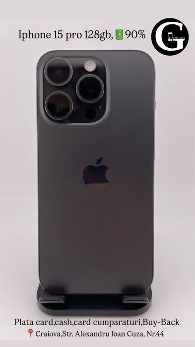 G Store Mobile! OFERTA: iPhone 15 Pro 128gb,90%!