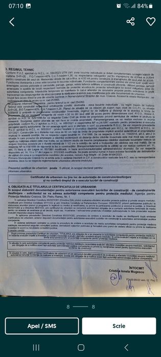 Vanzare teren 435 m.p.,strada Merisorului nr.54, utilitati