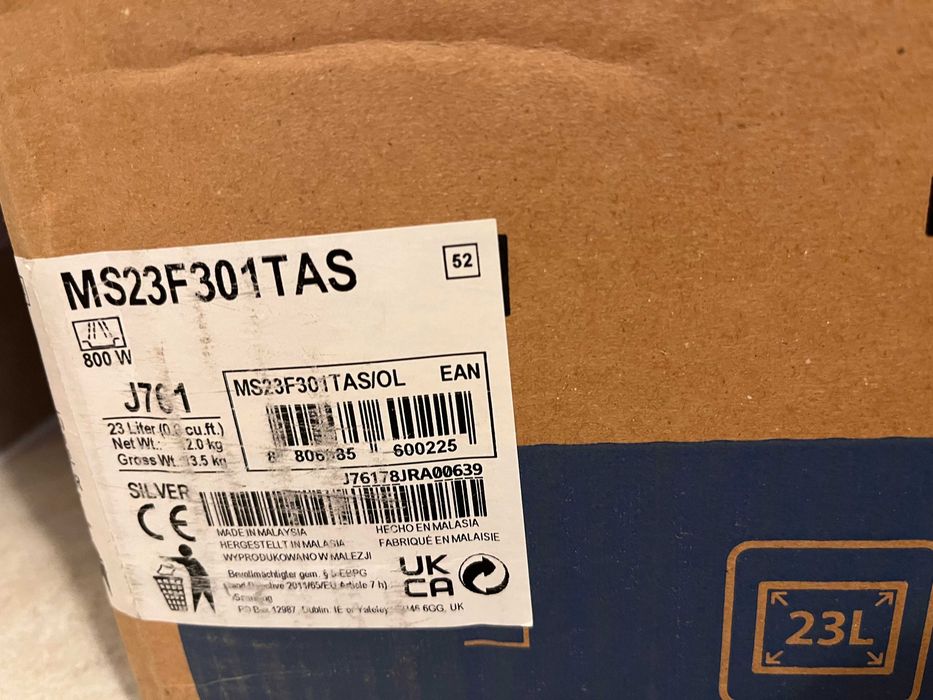 Cuptor cu microunde Samsung MS23F301TAS, argintiu