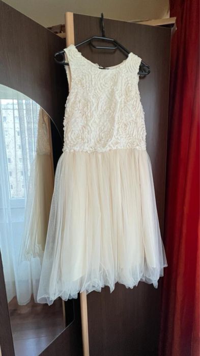 Rochie cununie civila, crem, marime S