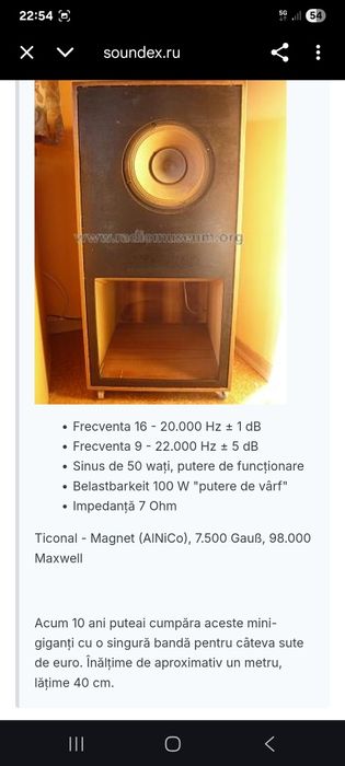 Boxe excepționale sistem exponentțial,Studio System(difuzor Philips)