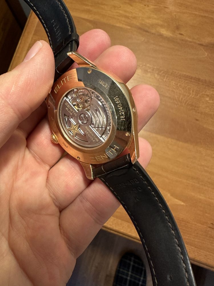 Часовник Лунна фаза Zenith Captain Moonphase Златен Зенит 18 карата