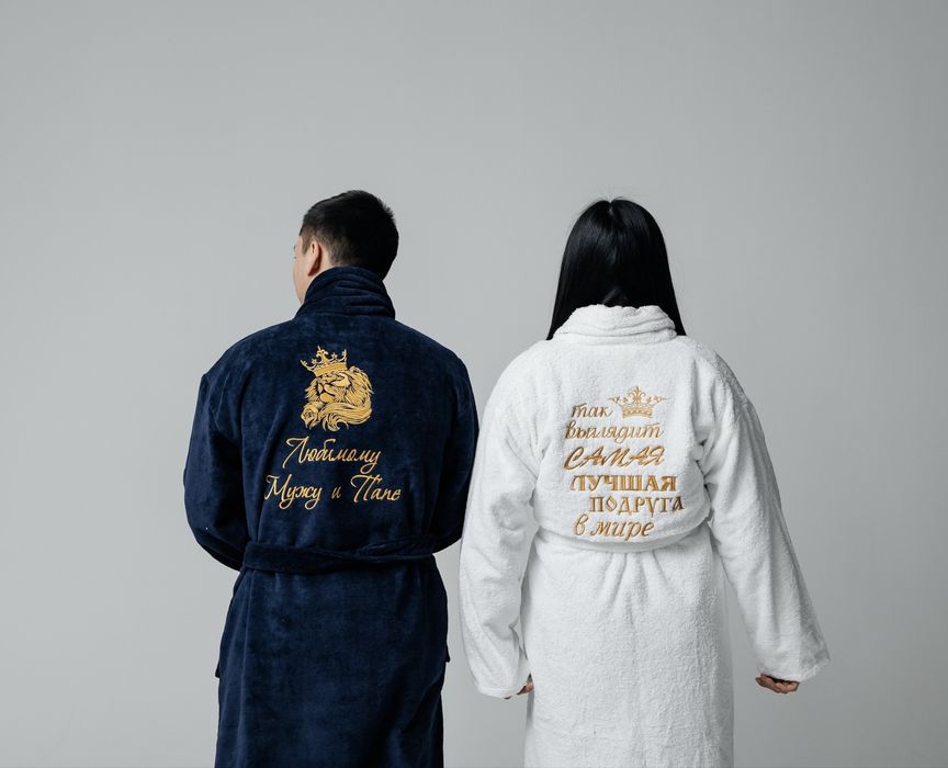 Халаты с вышивкой