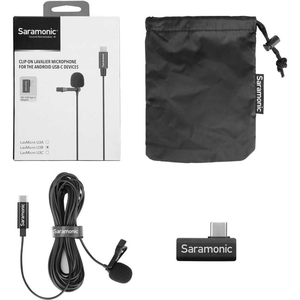 Петличный микрофон Saramonic USB-C