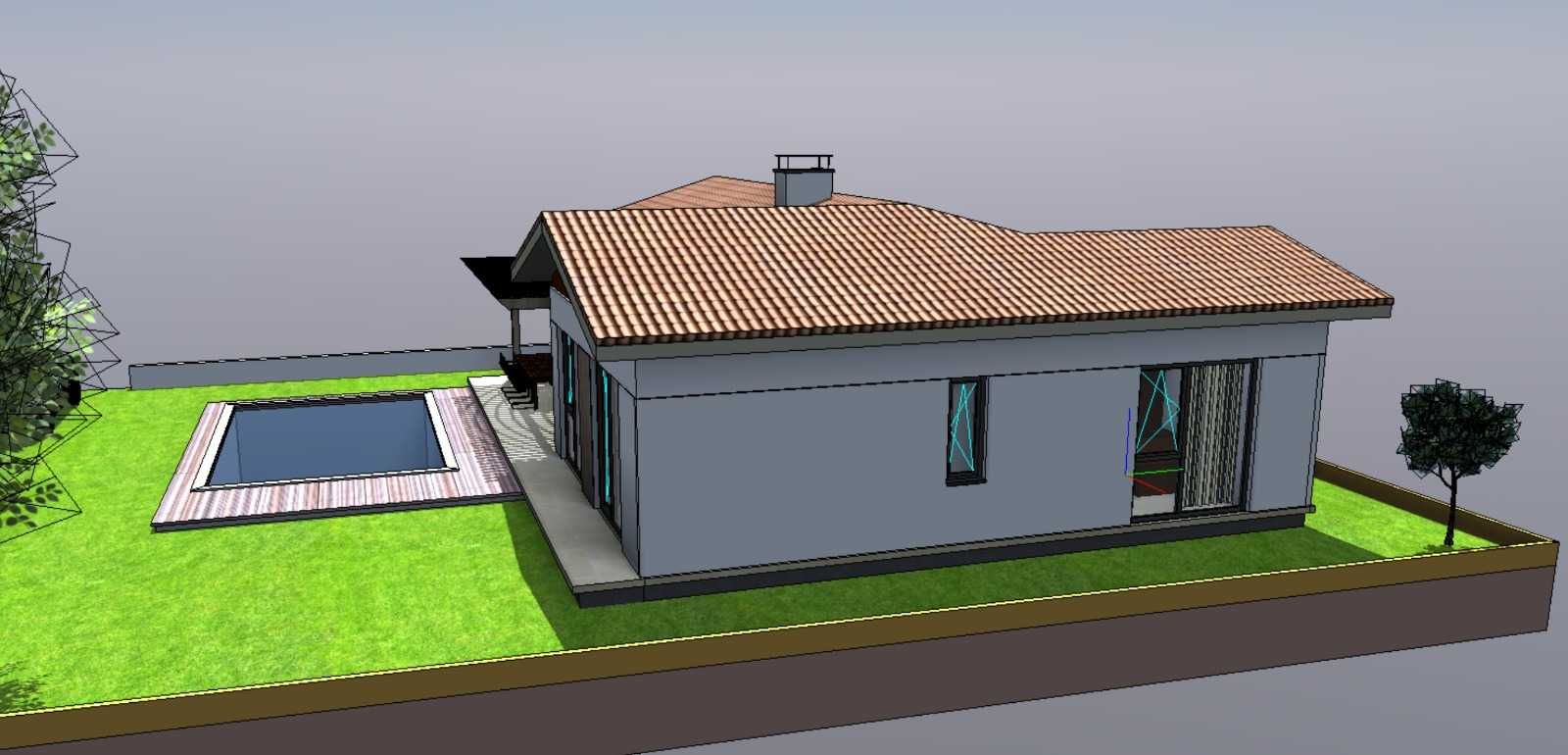 Vand Teren + Proiect + AC, 504 mp, intravilan, Bucov