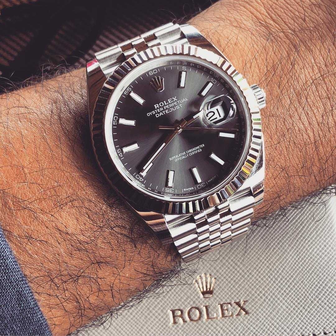 rolex datejust 41mm jubilee сребро