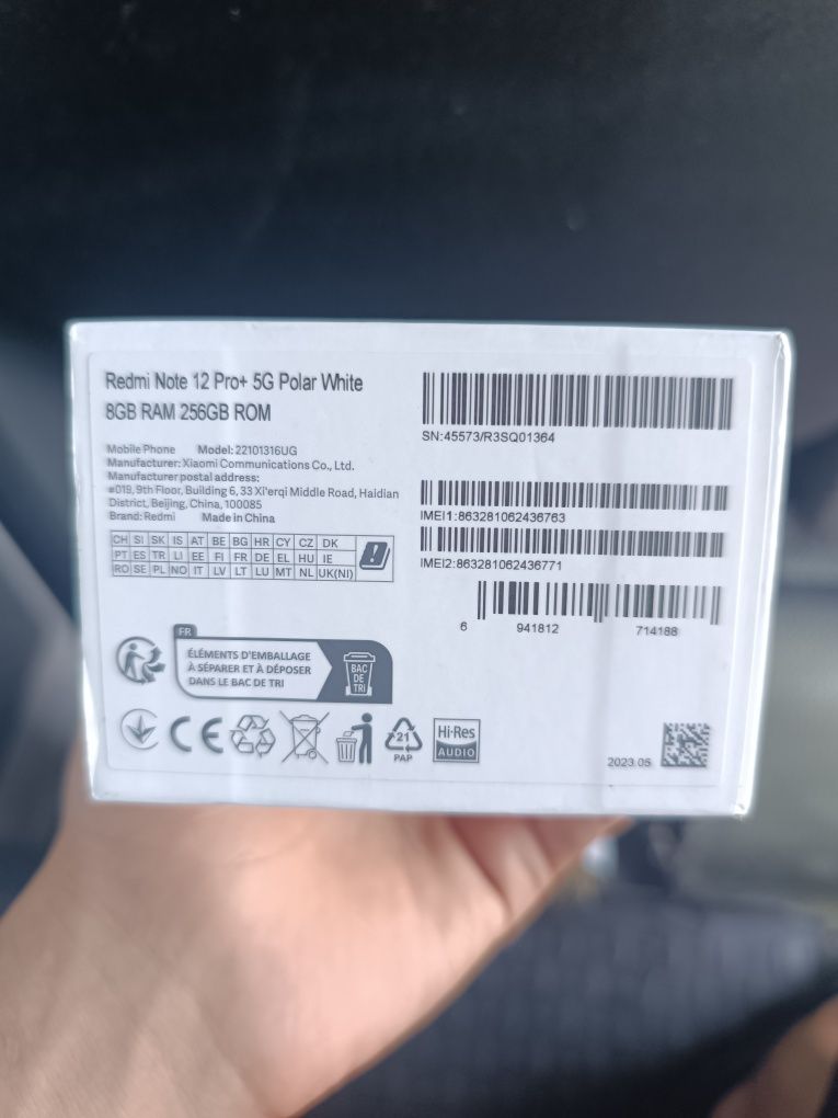 Redmi not 12pro plus 5g