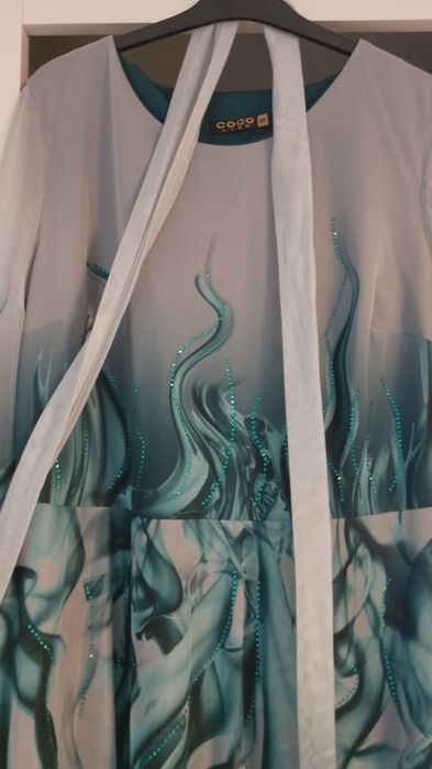 Rochie de seara de dama turcoaz 46