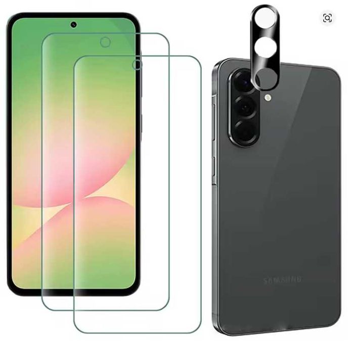 Samsung A56,A36,A26,A16 стъклен протектор 2 БР. +протектор за камера