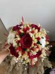 Buchet mireasa din flori stabilizate