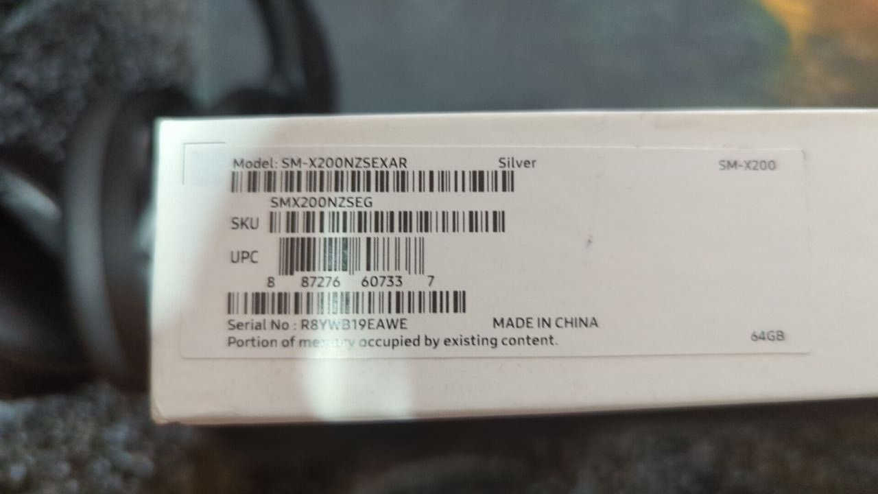 Samsung Galaxy Tab A8 64GB Silver Wi Fi ФАКАТ