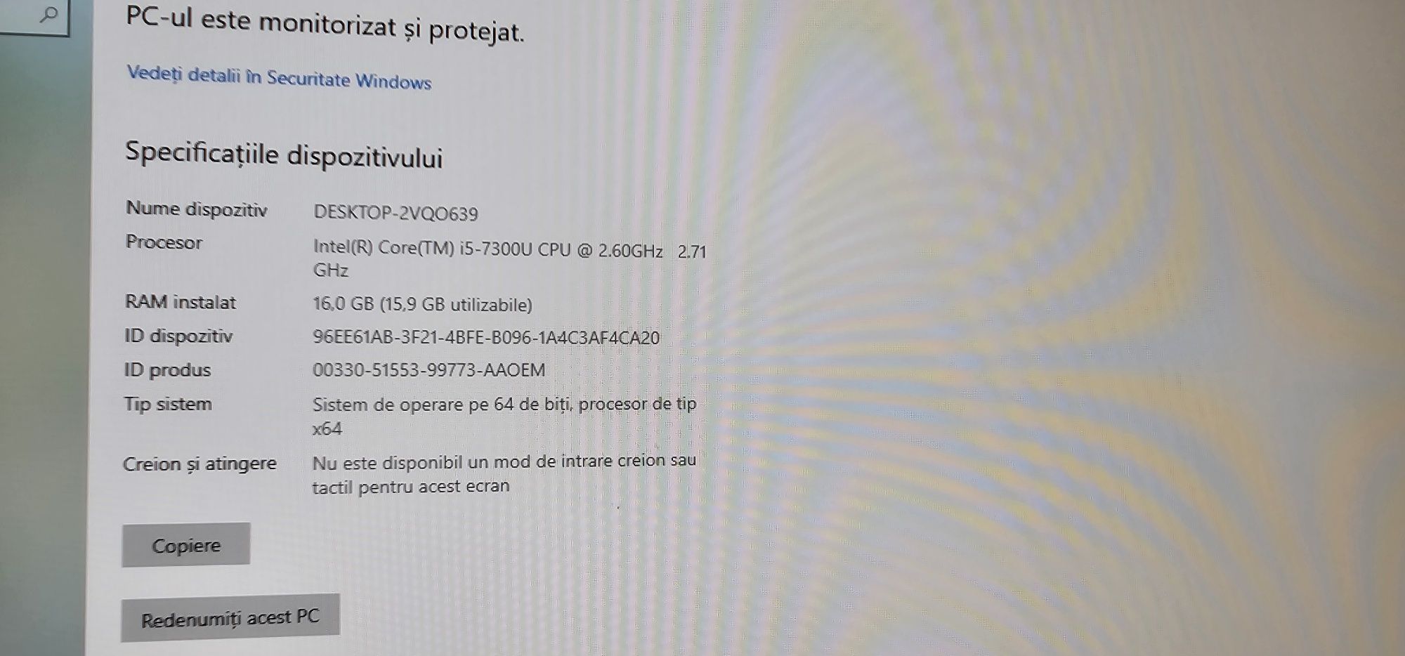 Laptop Dell Latitude 7290 i5-7300U, 16GB ram, 256GB m.2 fara display