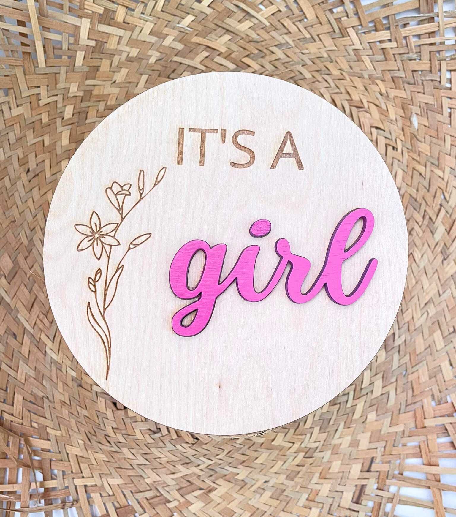 Бебешка карта "It's a girl"