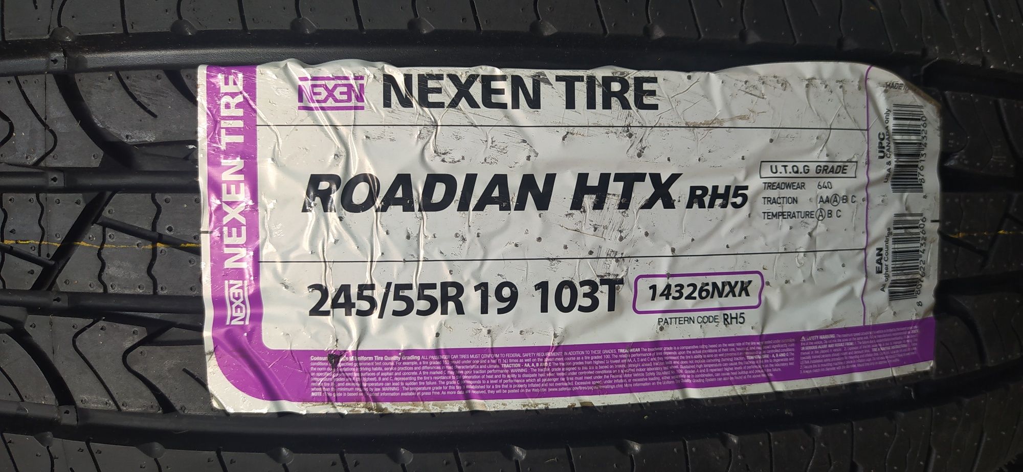 245/55R19. Nexen. RH5