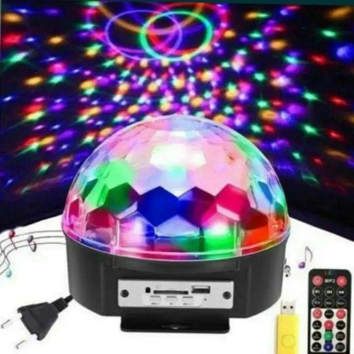 ДИСКО Шар светомузыка блютуз соединение