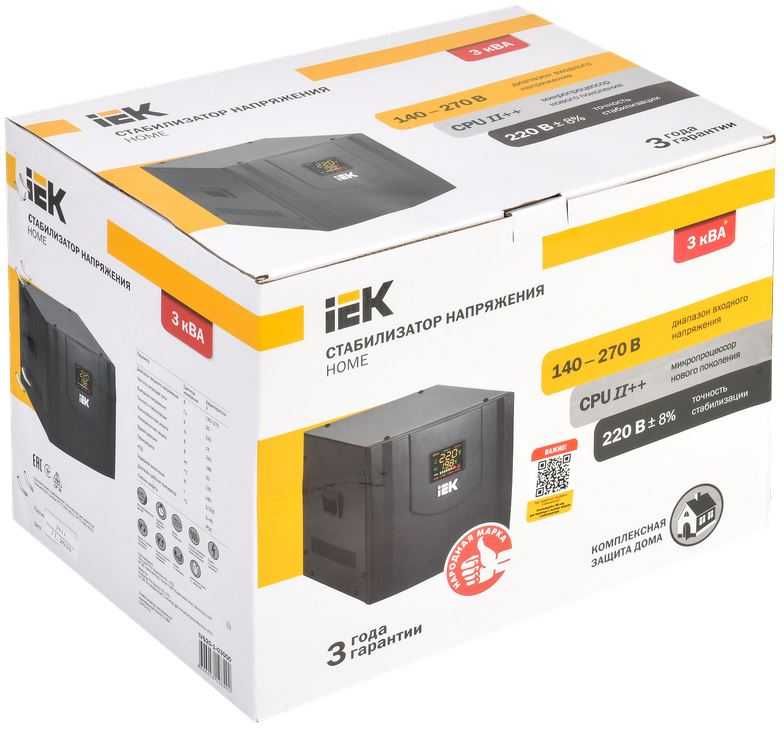 Стабилизатор напряжения серии HOME IEK