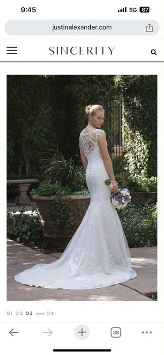 Rochie de mireasă unicat, designer Justin Alexander