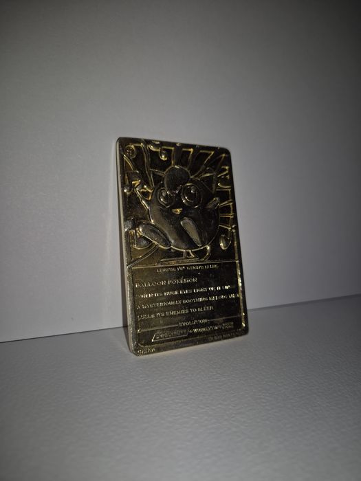 Pokemon placat cu aur 24K  JIGGLYPUFF