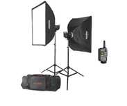 Kit studio godox ms 300 + suporti stative background