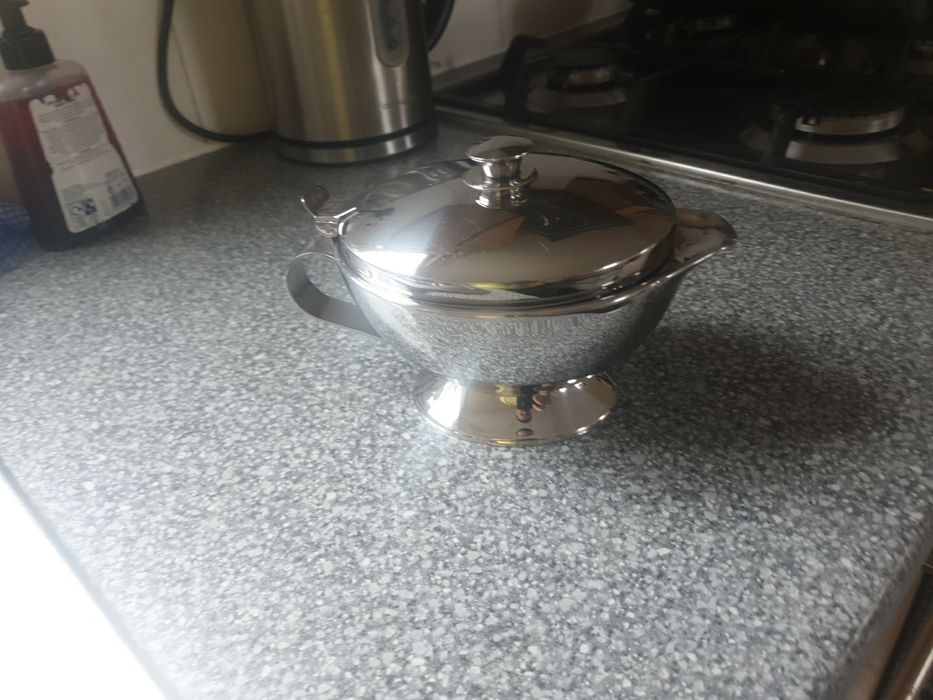 Sosiera dublu inox cromate