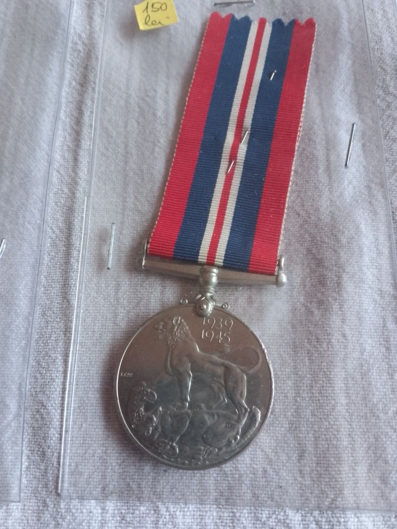 Lot 3 medalii Marea Britanie al doilea război mondial.
