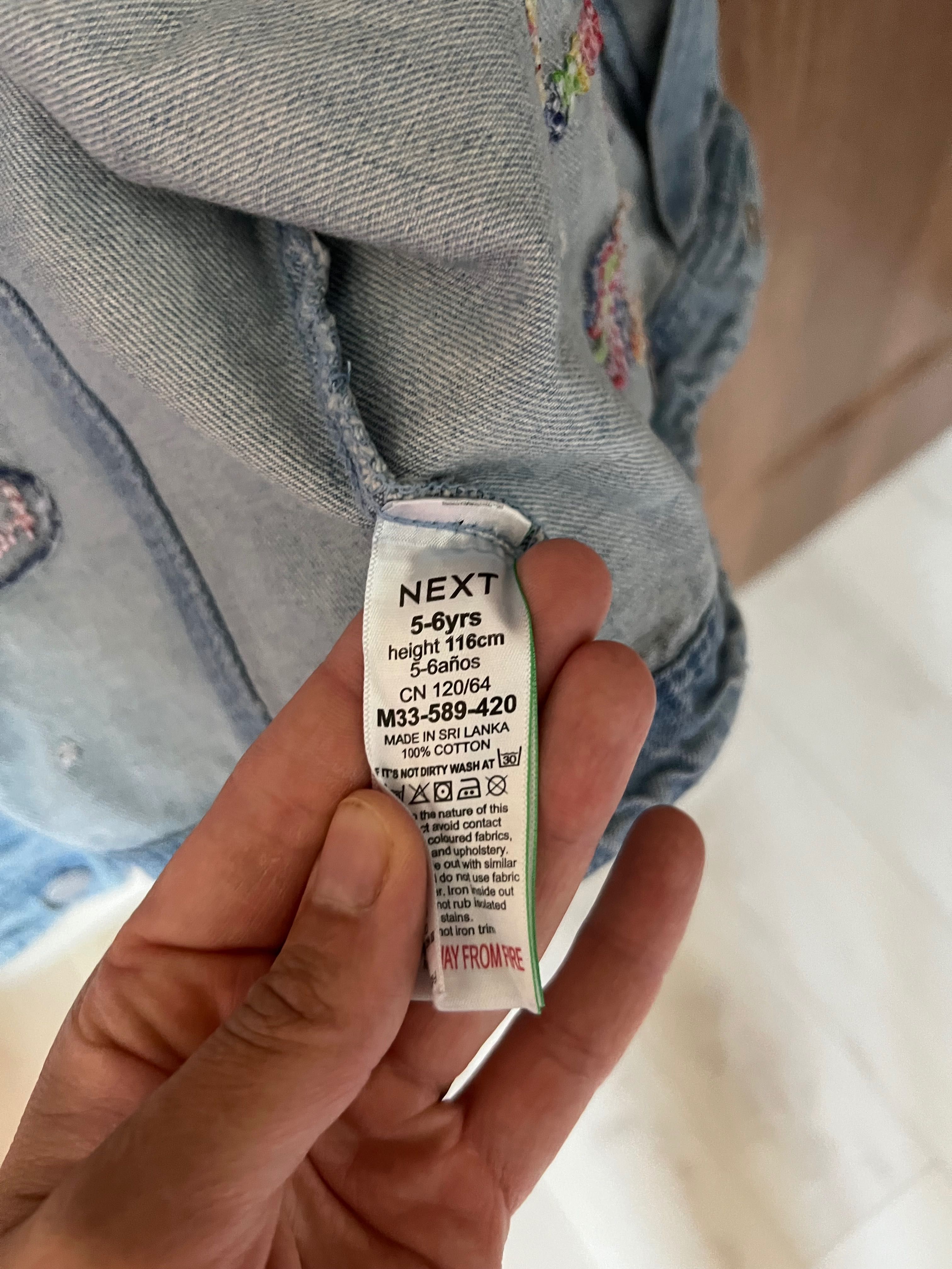 детски дънкови якета Next и Zara 116см. за момиче