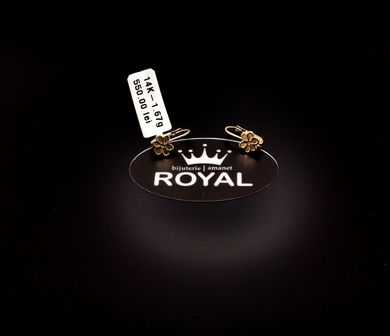 Bijuteria Royal cercei din aur 14k 1.67 gr