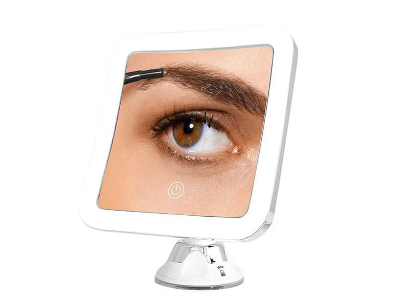 НОВО! Козметично огледало квадрат 5х LED Touch с вакуум