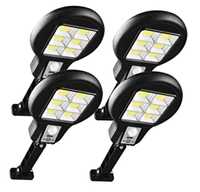 Set 4 lampi solare CL 182-6 48 led COB buton ON/OFF 3 mod telecomanda