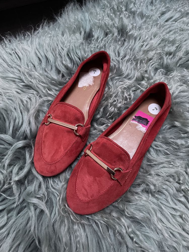 Mocasini Topshop din piele intoarsa 35