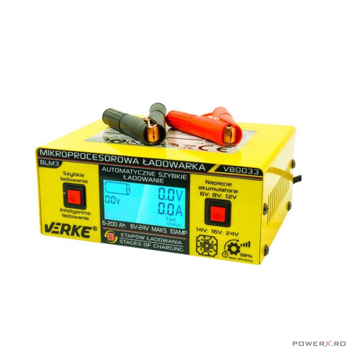 Redresor auto cu microprocesor, 6/24 V 10A, incarcare in 4 etape, 6 -