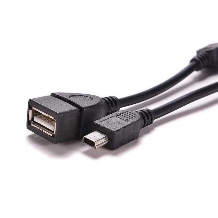 Кабель-адаптер USB 2,0 A «мама» к Мини USB B «папа».