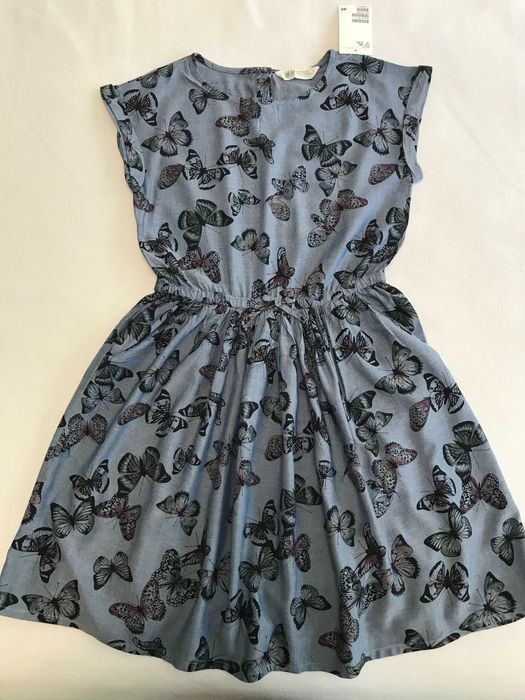 НОВА рокля на пеперуди H&M за момиченце