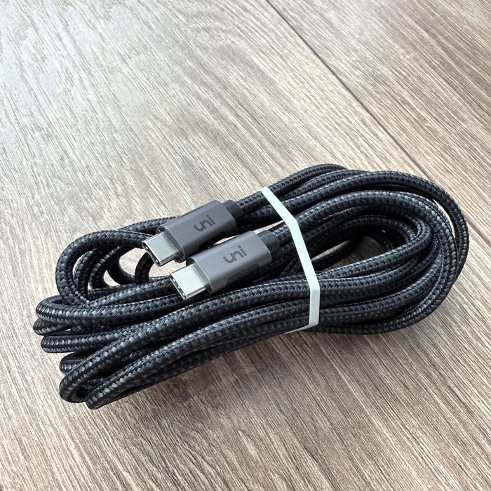 Cablu de date si incarcare impletit USB-C 4,5m Uni