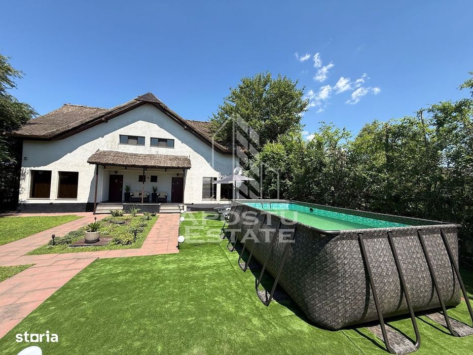 Pensiune amenajata 10 camere, 10 bai, 2 bucatarii, in Delta Dunarii