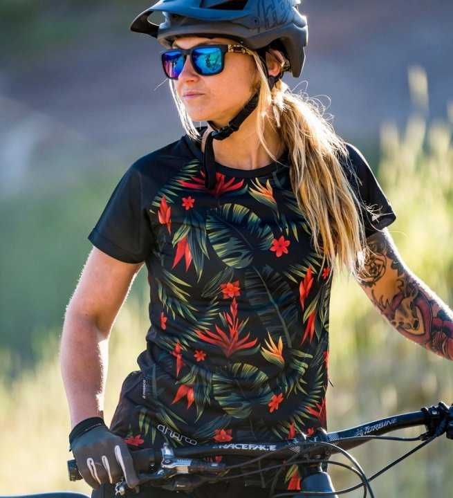 Tricou mountainbike dama Dharco Classic Jersey SS Tropical