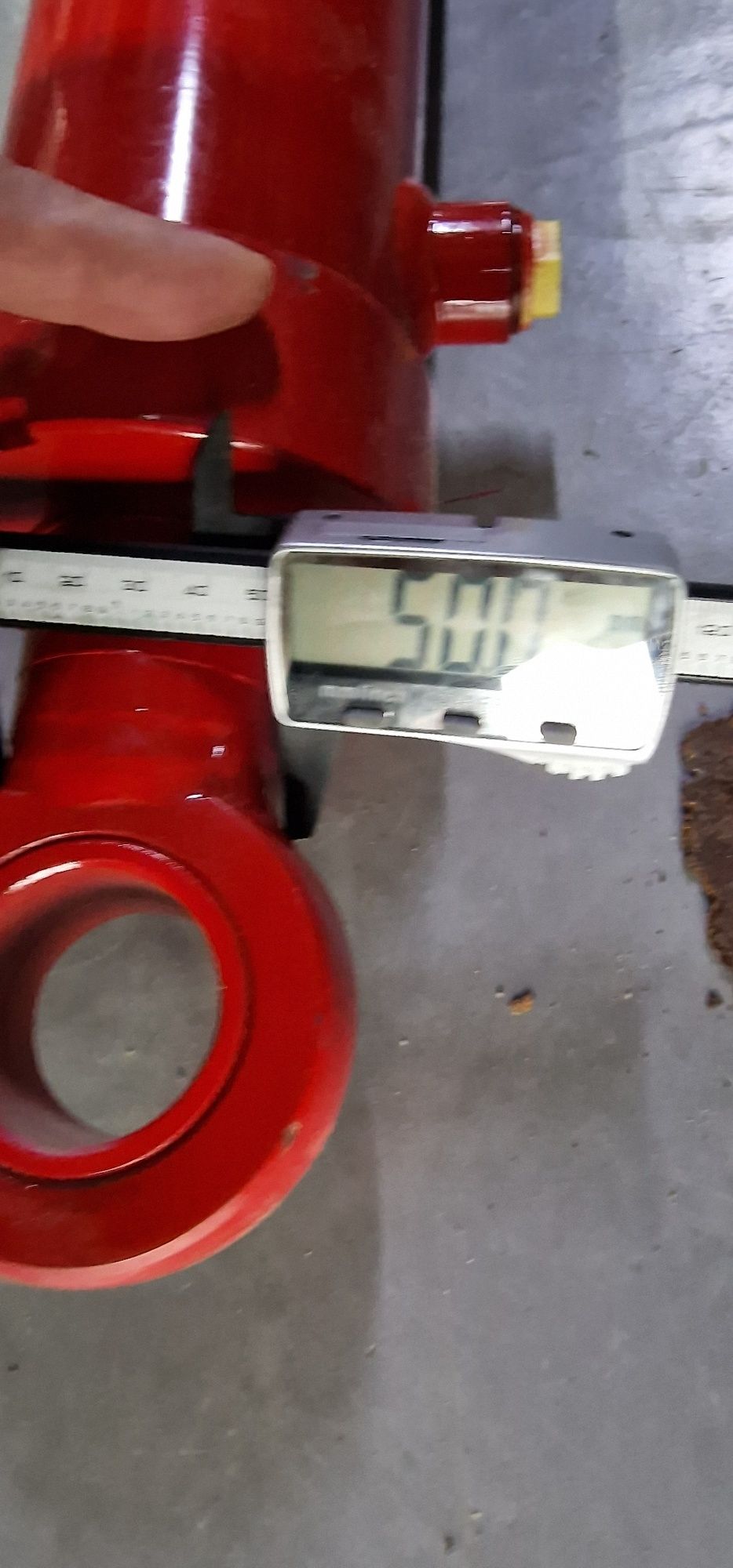Cilindru hidraulic plug reversibil lungime 600 mm închis diametru tija