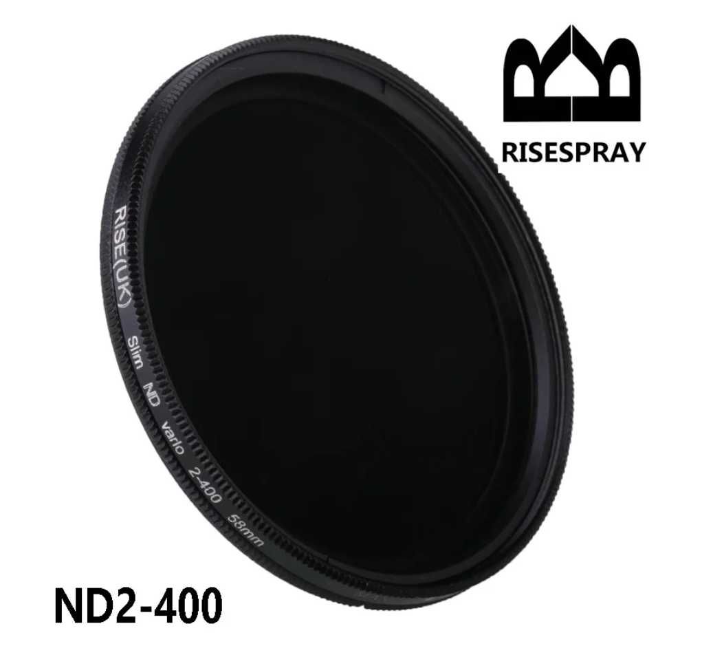 RiseUK ND филтър с регулируема плътност ND2 ND400 Variable Fader 77 mm