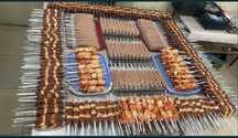 Сырой свежемаринованный Шымкентский, сочный шашлык Алматы
