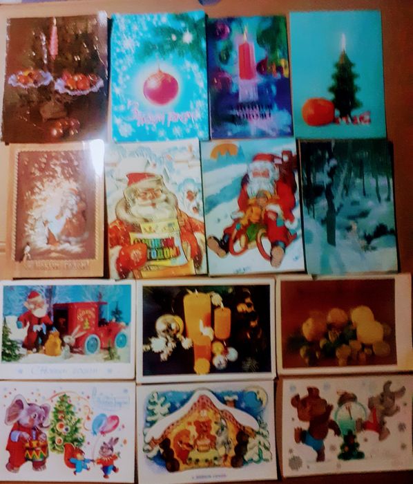 Новогодишни картички ненадписвани