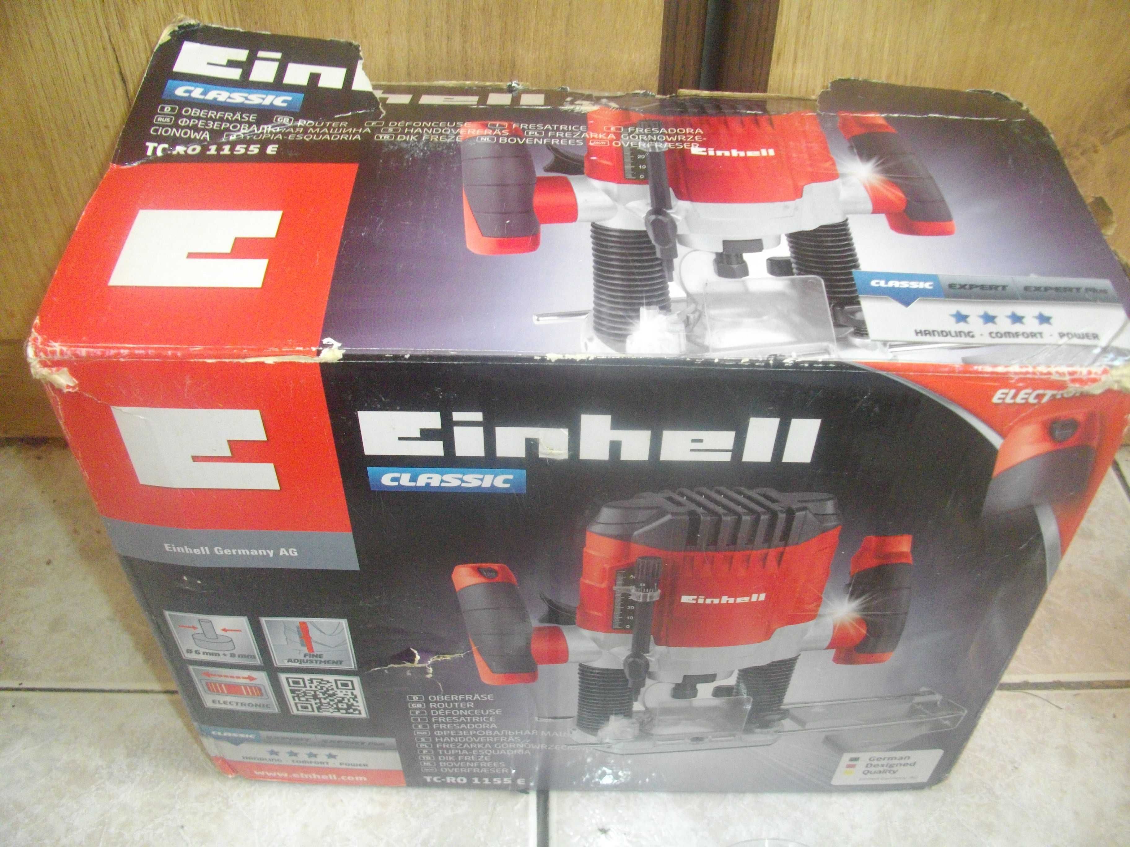Нова Фрезова Машина Електрическа Оберфреза 900W/1100W-Einhell Ход 55мм