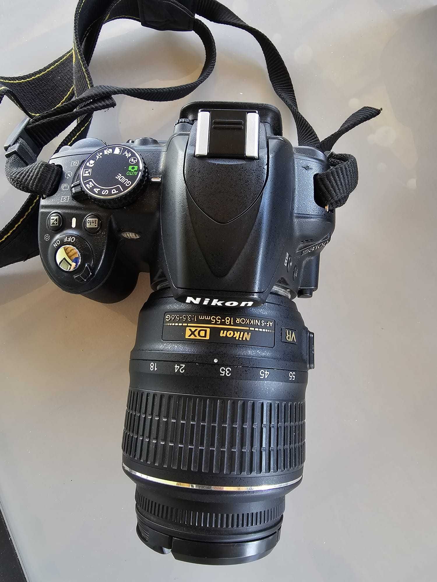 Nikon D3100+Obiectiv 18-55mm+Obiectiv 55-300m+Geanta-Stare Foarte buna