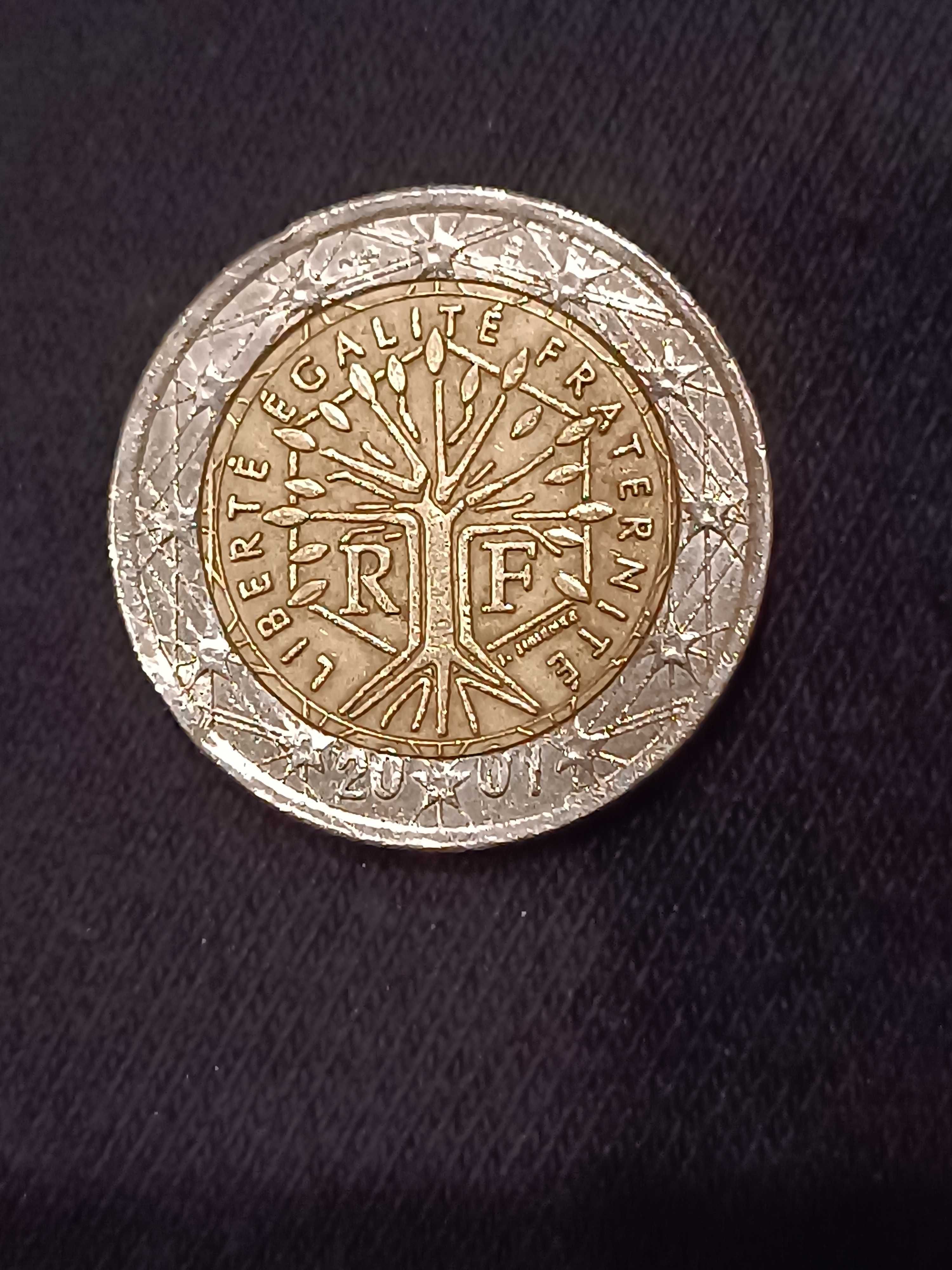 Рядка монета от 2€    2001г