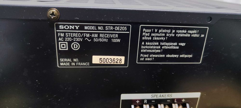 Amplificator Audio Sony STR-DE205 Statie Audio Amplituner Audio