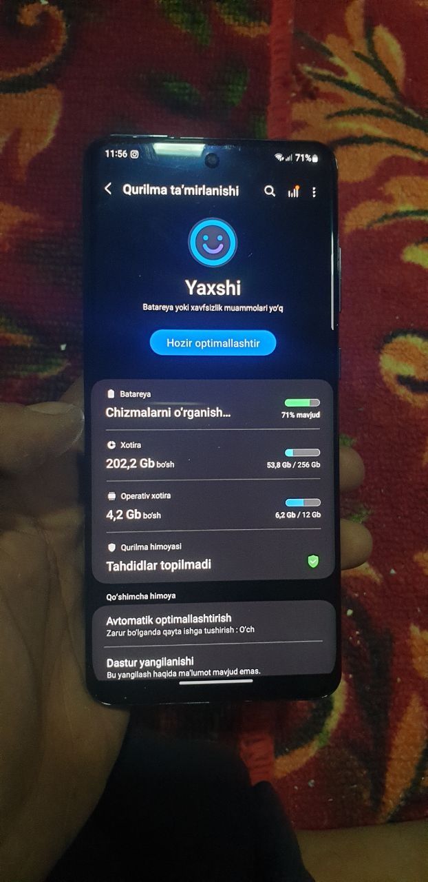 Samsung s20 ultra 5G 256 gbli