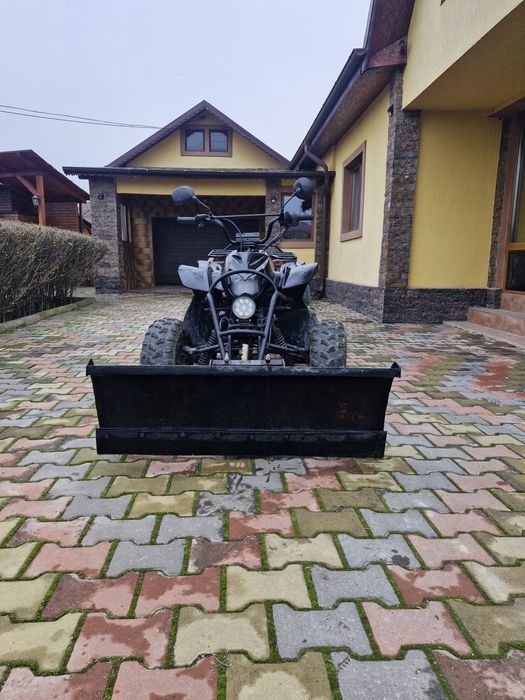 ATV Skiygo cu lama zapada si remorca