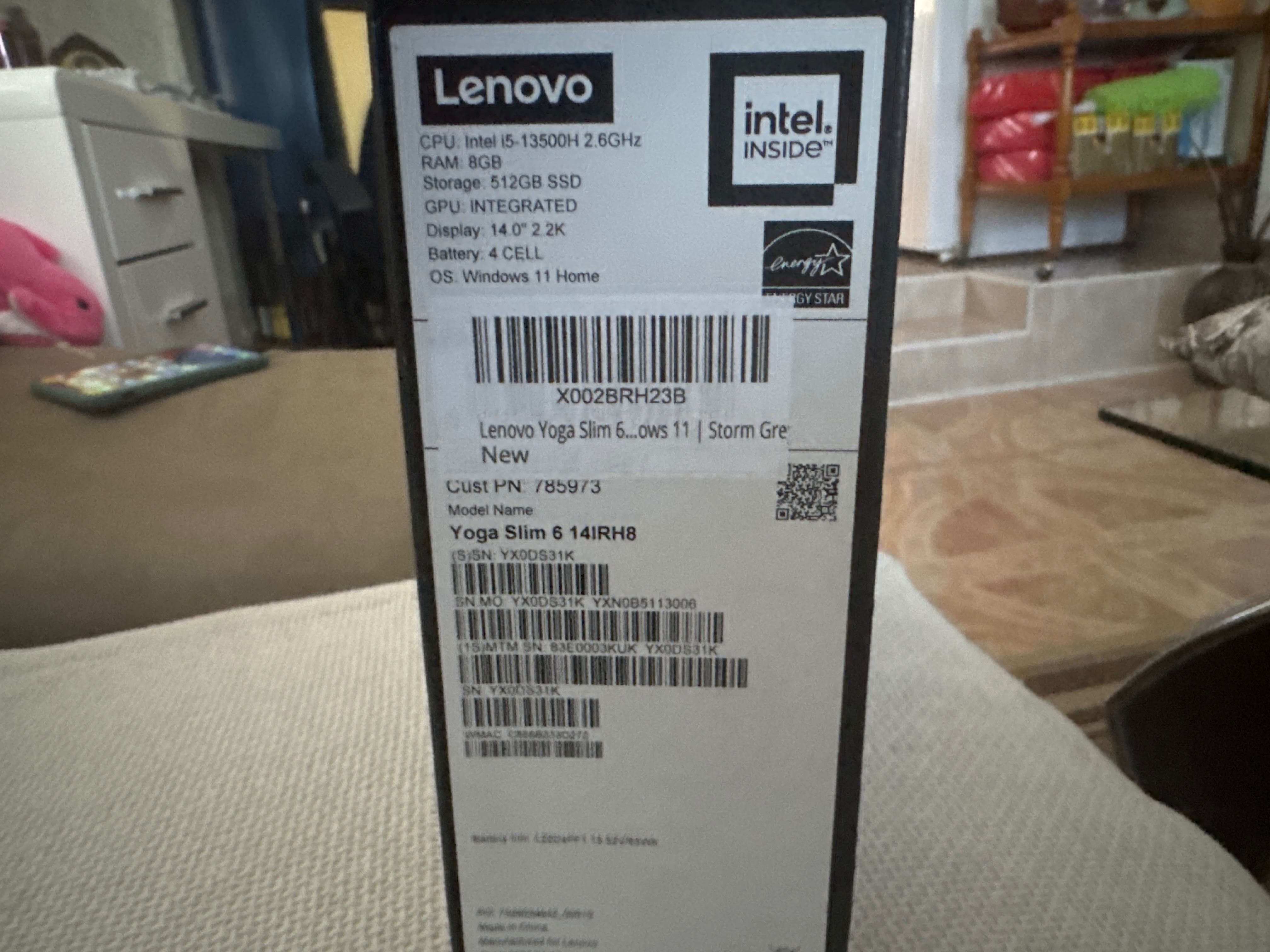 Лаптоп Lenovo yoga slim 6