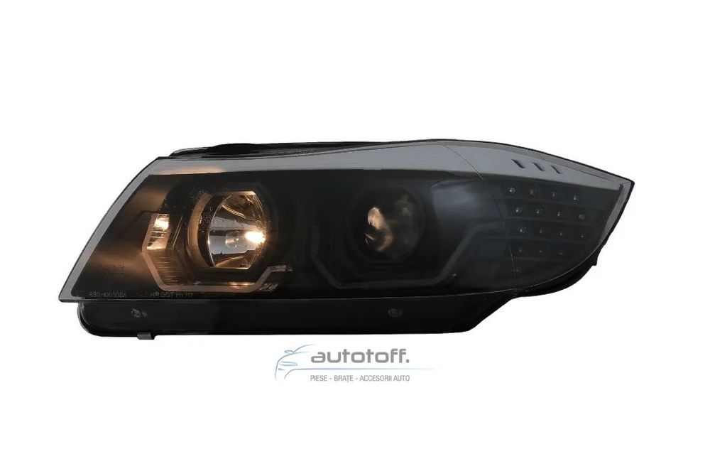 Faruri 3D Led Angel Eyes compatibile cu BMW Seria 3 E90 E91 (2005-2008)